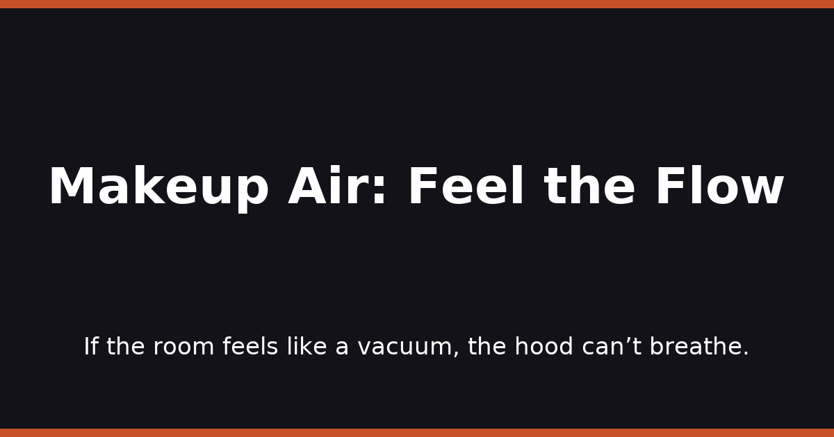 Makeup Air: Feel the Flow