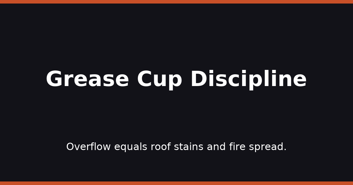 Grease Cup Discipline