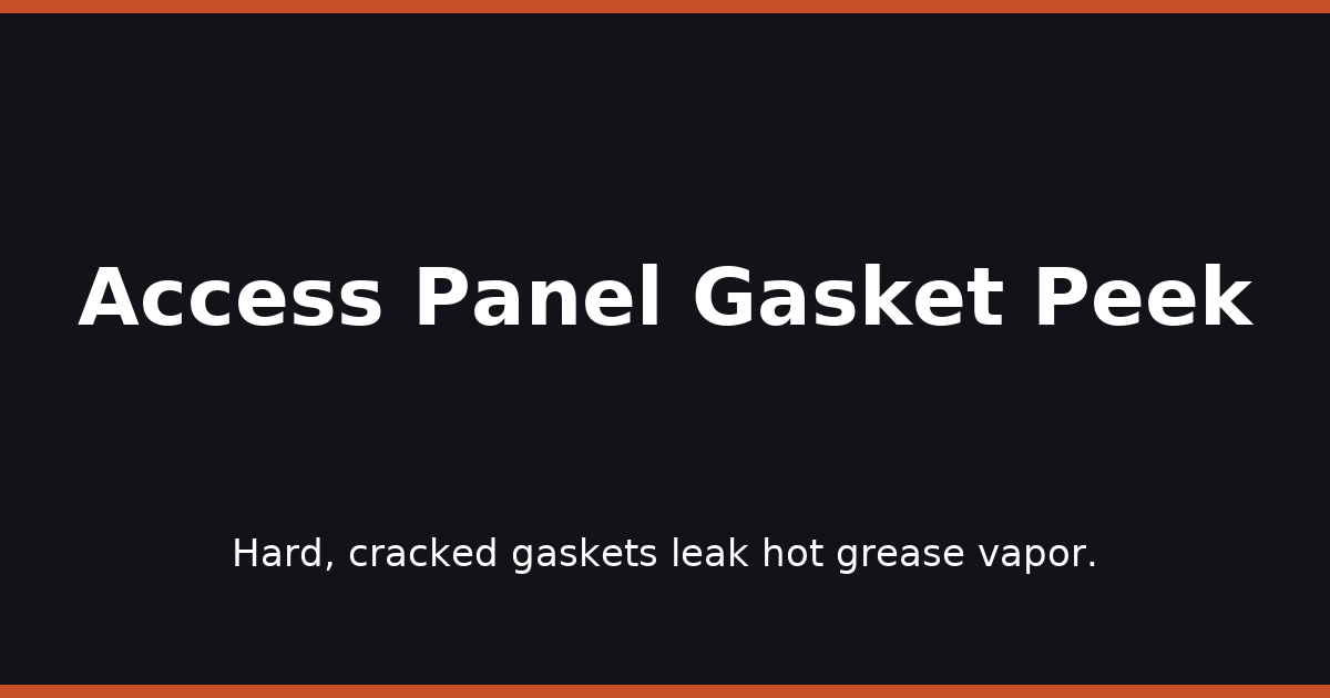Access Panel Gasket Peek