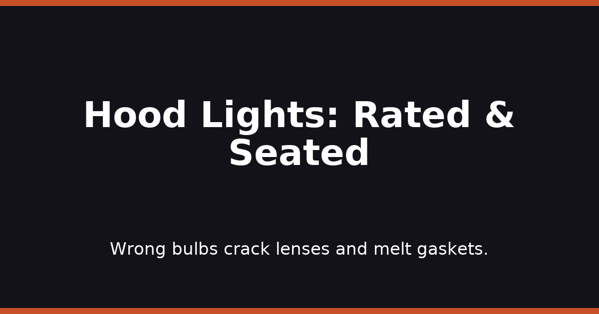 Hood Lights: Rated & Seated