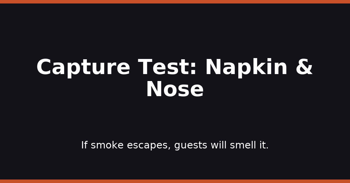 Capture Test: Napkin & Nose