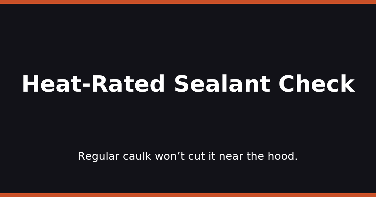 Heat-Rated Sealant Check